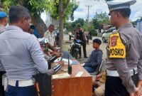 Ilustrasi penilangan Operasi Patuh Krakatau 2025, Polres Tanggamus | Dok. Polres Tanggamus.