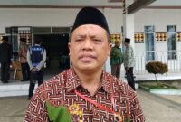 Panitia Musda sekaligus Sekretaris Umum MUI Tanggamus, Hajuli saat memberikan keterangan pers kepada awak media, Kamis 3 Juli 2025 | Herdi/Media Prioritastv.com.