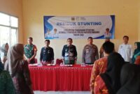 Kapolsek Wonosobo Tanggamus Iptu Tjasudin saat menghadiri rembuk stunting kecamatan BNS, Kamis 3 Juli 2025 | Dok. Humas Polres Tanggamus.