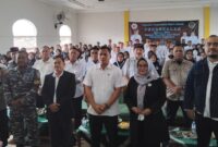 Foto bersama usai pembekalan relawan Yayasan Nusantara Alam Abadi Tanggamus di Gedung Dakwah Muhammadiyah, Kota Agung, Kamis 3 Juli 2025 | Herdi/Media Prioritastv.com.