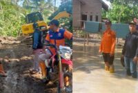 BPBD Tanggamus saat melaksanakan kegiatan paska bencana di wilayah Kecamatan Bulok | Dok. BPBD Tanggamus.