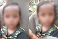 Kolase foto anak yang ditemukan di pinggir jalan raya Kampung Baru, dekat Unila, Kedaton, Bandar Lampung, Senin 14 Juli 2025 | Dok. Tangkapan Layar Video.