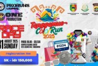 Flyer Tanggamus "Color Run 2025" yang diterima Media Prioritasv.com., Kamis 17 Juli 2025.