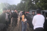 Abu Umaya dan keluarganya saat berpamitan kembali ke Jakarta, Minggu 20 Mei 2025 | Herdi/Media Prioritastv.com.