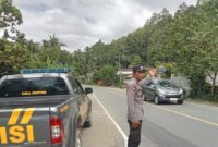 Anggota Polsek Semaka Polres Tanggamus saat melaksanakan patroli sore di wilayah hukumnya, Selasa 22 Juli 2025 | Dok. Humas Polres Tanggamus.