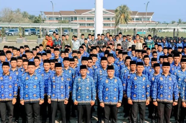 PPPK Pesisir Barat Pria usai dilantik Bupati, Kamis 24 Juli 2025 | Suroso/Media Prioritastv.com.