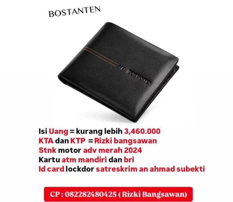 Informasi Dompet Hilang.