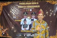 Anggota DPRD Tanggamus, Muhammad Naufal saat menghadiri Pagelaran Seni dan Budaya di Taman Seokarno Kota Agung, Sabtu 26 Juli 2025 | Herdi/Media Prioritastv.com.