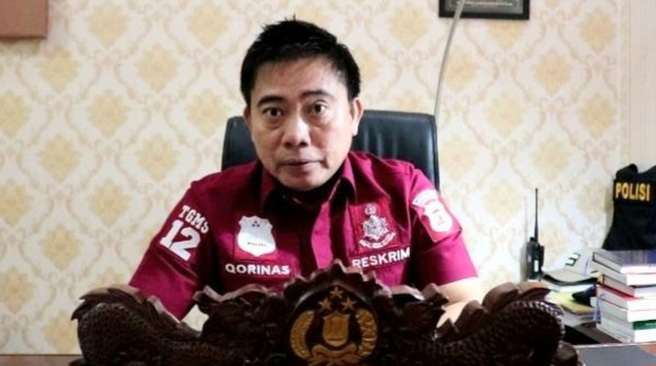 Kompol Edi Qorinas saat menjabat sebagai Kapolres Tanggamus | Foto : Dokumentasi.