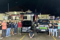 Tersangka usai ditangkap dan dibawa ke Polres Tanggamus, Senin 4 Agustus 2025 | Dok. Humas Polres Tanggamus.