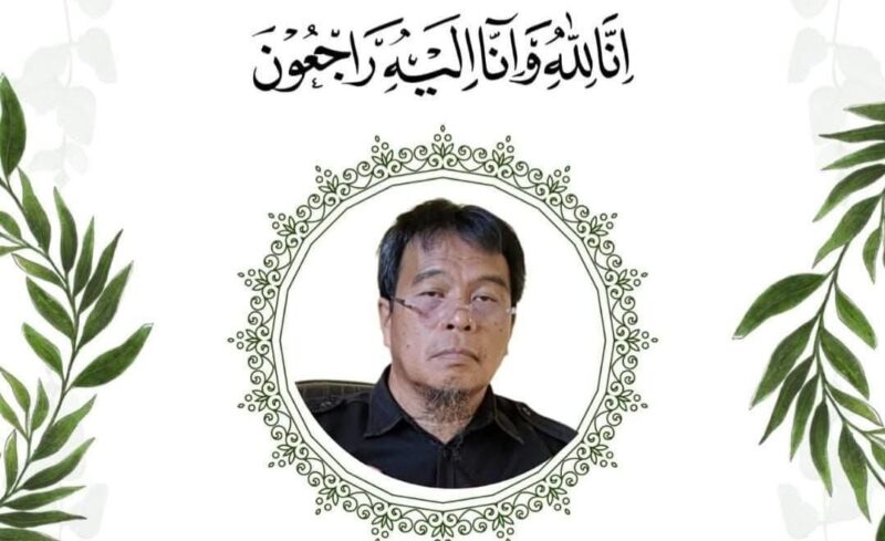 Flyer meninggalnya Sekretaris Dinas Sosial Tanggamus, Usman, Jumat 8 Agustus 2025 | Ist.