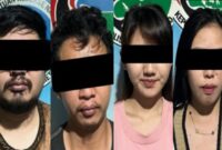 Oknum ASN Metro bersama rekannya setelah ditangkap Satresnarkoba Polres Metro,  Selasa 5 Agustus 2025 | Dok. Humas Polres Metro.