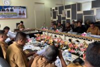 Bupati Tanggamus Moh. Saleh Asnawi saat memimpin rakor bersama Forkopimda, Senin 11 Agustus 2025 | Herdi/Media Prioritastv.com.