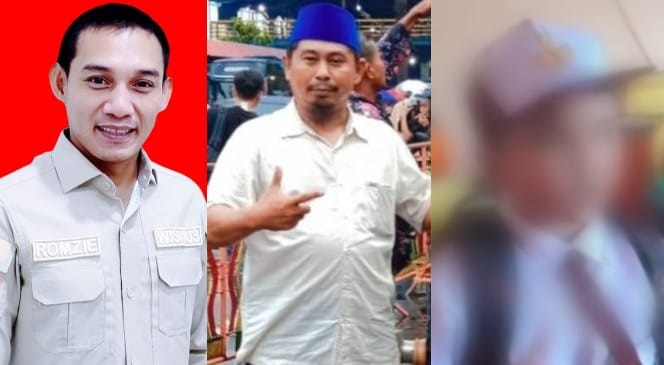 Kolase foto Ketua Komisi IV DPRD Tanggamus Romzi Edy, Tokoh Masyarakat Kelumbayan Barat, Muzani dan pelajar yang videonya viral mengalami kekerasan verbal di SDN 1 Lengkukai, Kelumbayan Barat, Tanggamus | Ist.