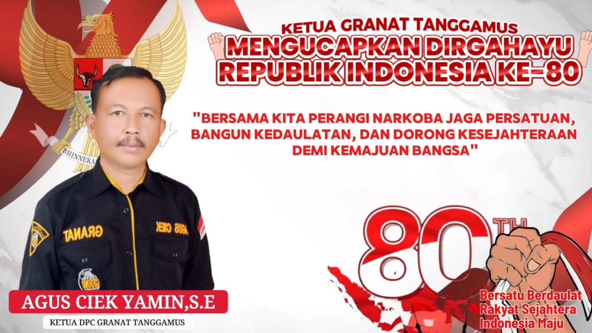 Flyer ucapan Dirgahayu Kemerdekaan ke 80 Republik Indonesia | Ist.
