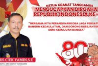 Flyer ucapan Dirgahayu Kemerdekaan ke 80 Republik Indonesia | Ist.