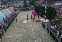 Upacara Sertijab di Polres Tanggamus, Jumat 22 Agustus 2025 | Dok. Humas Polres Tanggamus.