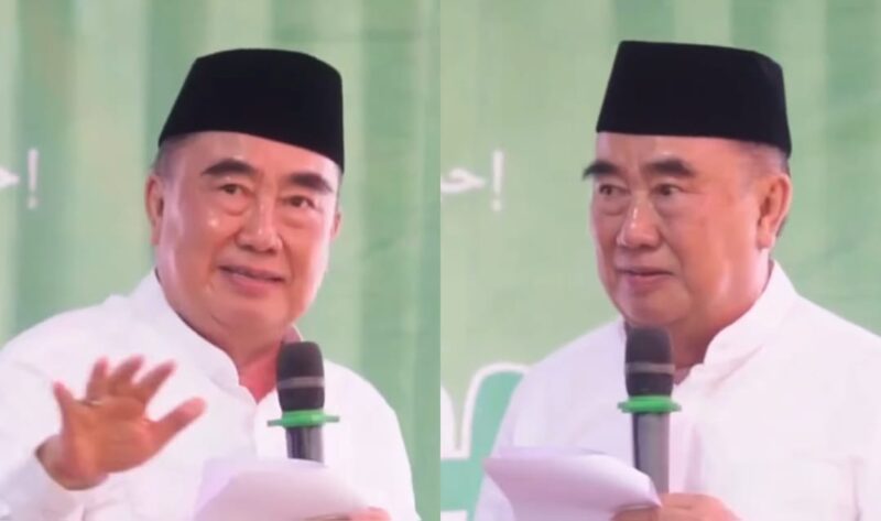 Bupati Tanggamus Moh. Saleh Asnawi saat menegaskan anak tanggamus wajib lulus SMA dalam video yang diunggah akun medsos Kominfo Tanggamus, Sabtu 23 Agustus 2025 | Dok. Kominfo Tanggamus.