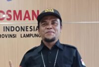 Ketua LPKNI Tanggamus, Yuliar Baro saat berada di Kantor Ombudsman RI Lampung | Ist.