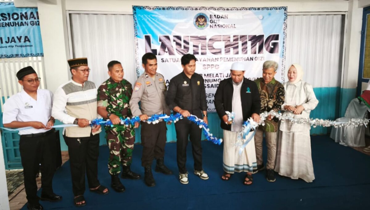 Peresmian SPPG Pekon Banjar Negeri, Gunung Alip, Tanggamus, Minggu 24 Agustus 2025 | Dok. Humas Polres Tanggamus.