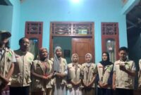 Mahasiswa KKN Universitas Malahayati saat menyampaikan apresiasinya, Selasa 25 Agustus 2025 | Dok. Humas Polres Tanggamus.