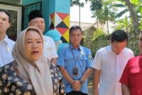 Ketua Komisi II DPRD Tanggamus, Sumiyati saat memberikan keterangan usai inspeksi mendadak (sidak) ke Kantor PDAM Way Agung, Selasa (26/8/2025) |