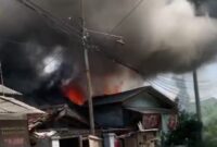 Kebakaran di Panjang Bandar Lampung. Source: Ist