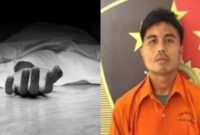 Kolase foto ilustrasi pembunuhan Paskibraka Diva dan tersangka Yunus yang berhasil ditangkap | Ist.