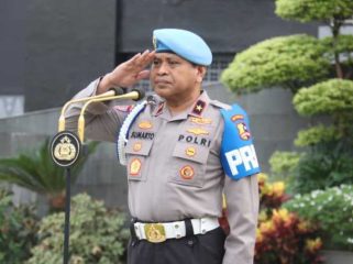 Brigjen. Pol. Drs. Sumarto, M.Si. saat memberikan arahan kepada seluruh jajaran Polda Sumsel pada 18 September 2024.