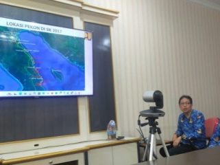 Peta Jalan Tembus Pematang Sawa Tanggamus yang ditampilkan saat rapat, Rabu 17 September 2025 | Ist.