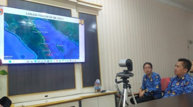 Peta Jalan Tembus Pematang Sawa Tanggamus yang ditampilkan saat rapat, Rabu 17 September 2025 | Ist.