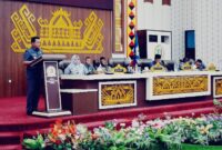 Rapat paripurna Paripurna DPRD Pringsewu, Selasa (2/9/2025).