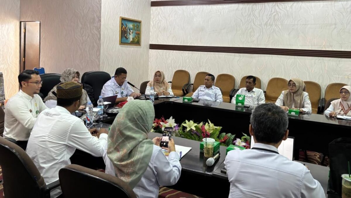 Penilaian mandiri Kabupaten/Kota Pangan Aman BPOM Lampung di Ruang Rapat Bapperida Kabupaten Tanggamus, Rabu (10/9/2025) | Herdi/Media Prioritastv.com.