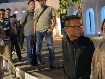 Kolase foto penertiban pedagang di sekitar Masjid Raya Al-Bakri Bandar Lampung, Rabu 17 September 2025, malam | Putra/Media Prioritastv.com.