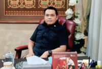 Ketua Komisi IV DPRD Kabupaten Lampung Utara Imam Santosa saat berada di ruang kerjanya, Selasa 30 September 2025 | Dok. Ist.