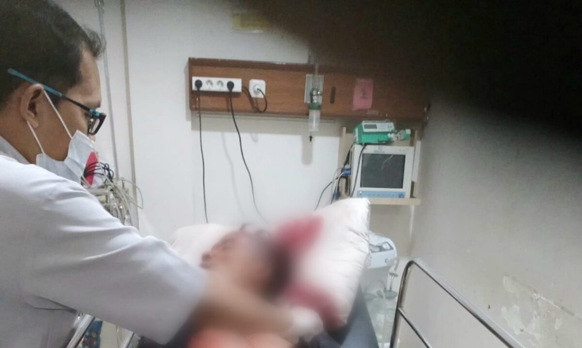 Korban adalah Alfiyan (35) saat berada di rumah sakit dalam kondisi meninggal dunia, Kamis 2 Oktober 2025 | Davit/Media Prioritastv.com.