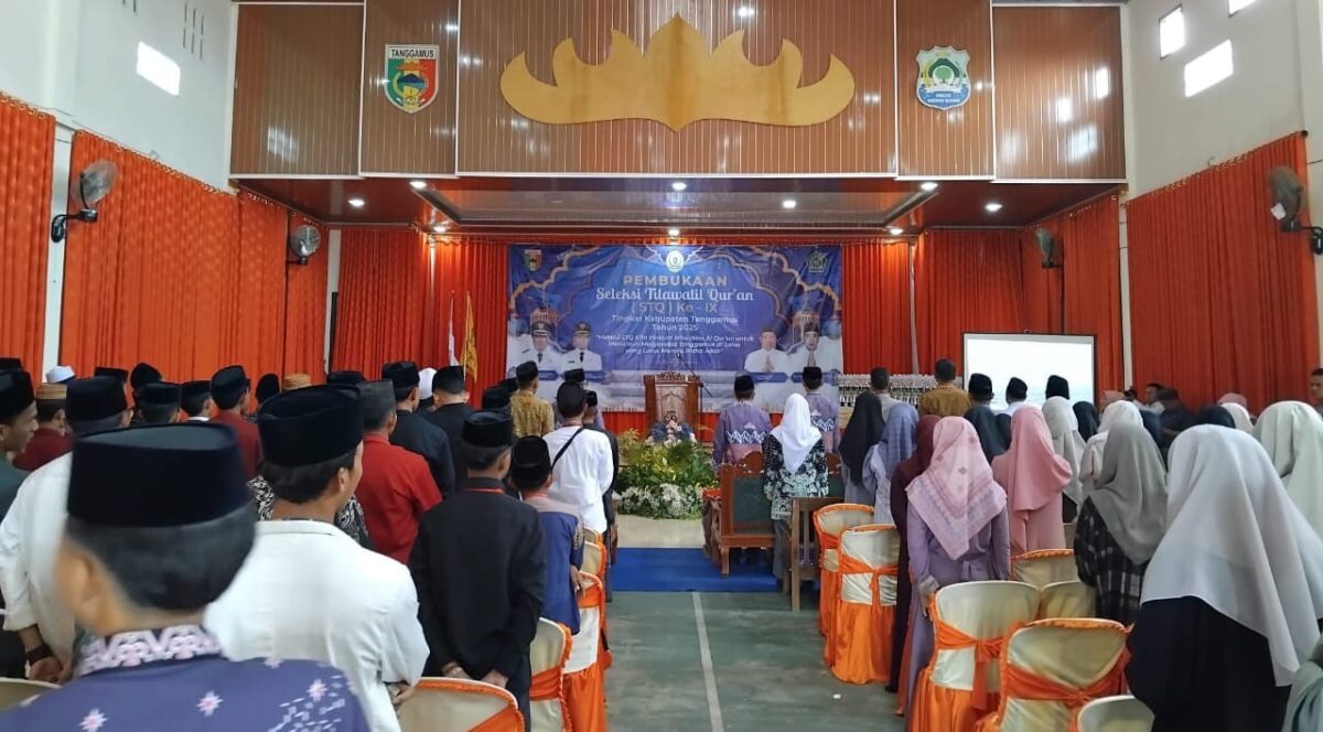 Pembukaan STQ ke-IX tahun 2025 Kabupaten Tanggamus di GSG Pekon Gisting Bawah, Kecamatan Gisting, Selasa 14 Oktober 2025 | Herdi/Media Prioritastv.com.