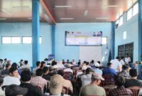 Suasana rembug nelayan Tanggamus dihadiri oleh Wakil Bupati Tanggamus dan 200 anggota HNSI Tanggamus di TPI Kota Agung | Herdi/Media Prioritastv.com.