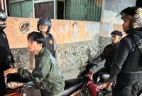 Tim Patroli Presisi Polres Tanggamus saat melaksanakan patroli malam di wilayah Gisting, Jumat 24 Oktober 2025, dinihari | Dok. Humas Polres Tanggamus.