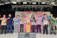 Pembukaan liga dangdut STEBI-AWPI Jilid 4 di Taman Soekarno, Kota Agung, Tanggamus, Jumat 24 Oktober 2025 | Herdi/Media Prioritastv.com.