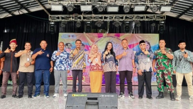 Pembukaan liga dangdut STEBI-AWPI Jilid 4 di Taman Soekarno, Kota Agung, Tanggamus, Jumat 24 Oktober 2025 | Herdi/Media Prioritastv.com.