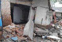 Salah satu rumah warga Kapuran, Kelurahan Pasar Madang, Kota Agung, Tanggamus yang mengalami rusak berat, Sabtu 8 November 2025 | Herdi/Media Prioritastv.com.