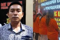 (kiri) AKBP Devi Sujana saat berpangkat AKP ketika menjabat Kasat Reskrim Polres Tanggamus saat memberikan keterangan pers pada 23 Maret 2025. (kanan), empat tersangka penculikan Bilqis saat dihadirkan dalam Konferensi Pers di Polrestabes Makasar, Senin 10 November 2025 | Dok/Media Prioritastv.com.