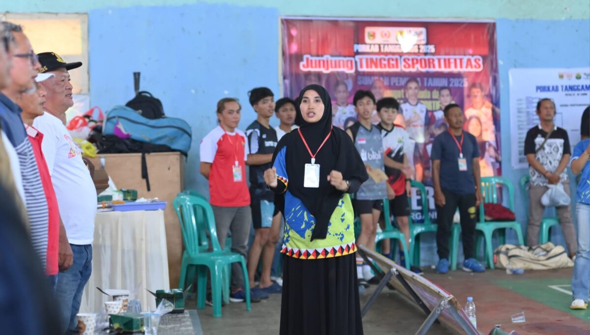 Penutupan Porkab Tanggamus 2025 Cabor Bulu Tangkis di GSG Talang Padang, Rabu (12/11/2025) | Herdi/Media Prioritastv.com.