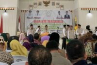Rangkaian peresmian Satgas Jalan Lurus Periode 2025-2030 yang resmi dilantik oleh Bupati Tanggamus, H. Moh. Saleh Asnawi di GFU Islamic Center, Kota Agung, Jumat 14 November 2025 | Herdi/Media Prioritastv.com.