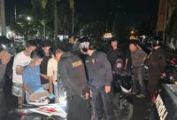 Tim Patroli Presisi Polres Tanggamus saat melaksanakan patroli di Islamic Center Kota Agung dalam pencegahan balap liar, Minggu 16 November 2025 | Ist/Media Prioritastv.com.