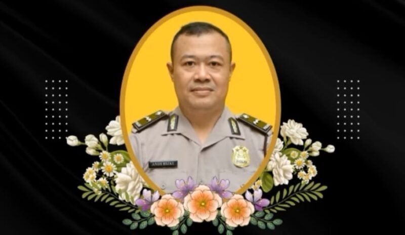 Flyer meninggalnya Aipda Andi Rizki Winata yang diterima Media Prioritastv.com, Minggu 16 November 2025 | Ist.