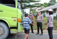 Pelaksanaan Operasi Zebra Krakatau 2025 Polres Tanggamus di Jalinbar Gisting, Selasa 18 November 2025 | Dok.  Humas Polres Tanggamus.