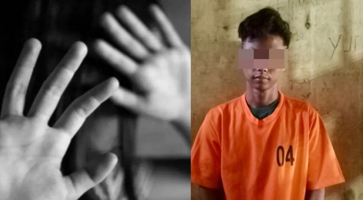 Kolase foto ilustrasi pencabulan anak dibawah umur dan tersangka yang ditangap Polsek Kalirejo Lampung Tengah, Selasa 18 November 2025 | ist/Media Prioritastv.com.