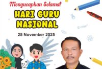 Ucapan Hari Guru Nasional 2025 oleh Ketua Granat Tanggamus | ist/Media Prioritastv.com.